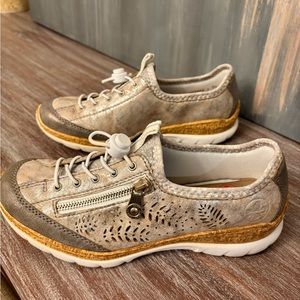 Rieker Women's N42K6-40 Nikita Grey Metallic